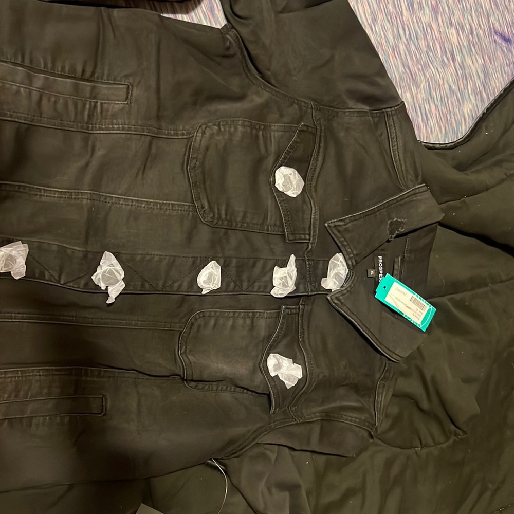 Black jean jacket brand new with tags